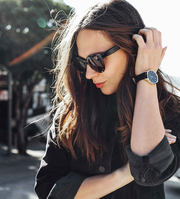 Clique Leather - Oro / nero
