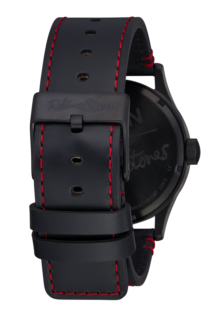 Rolling Stones Sentry Leather - All Black View 4