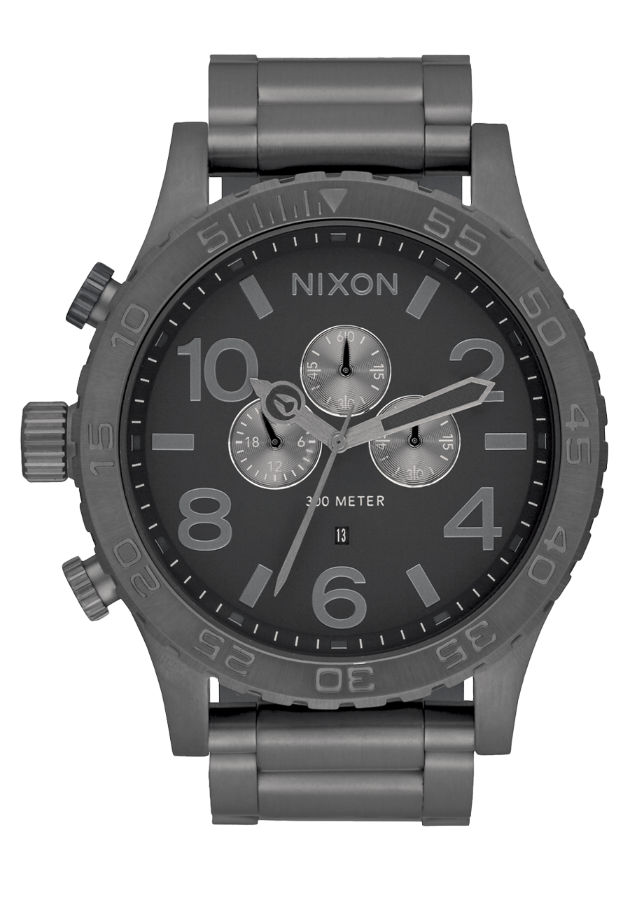 NIXON Sentry Chrono Orologio Da Uomo - Cassa 42mm Acciaio, Quadrante 6 Lancette, Movimento Miyota, Impermeabile 100m