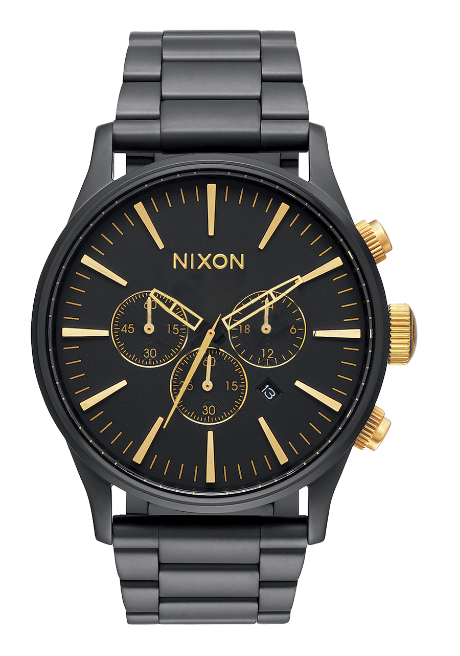 Sentry Chrono - Matte Black / Gold View 1