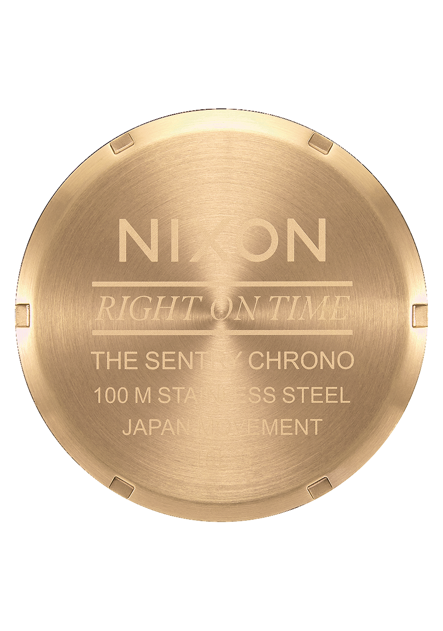 Sentry Chrono Leather - Gold / Indigo / Brown View 5