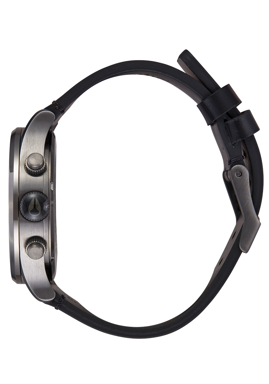 Sentry Chrono Leather - All Gunmetal / Black View 3