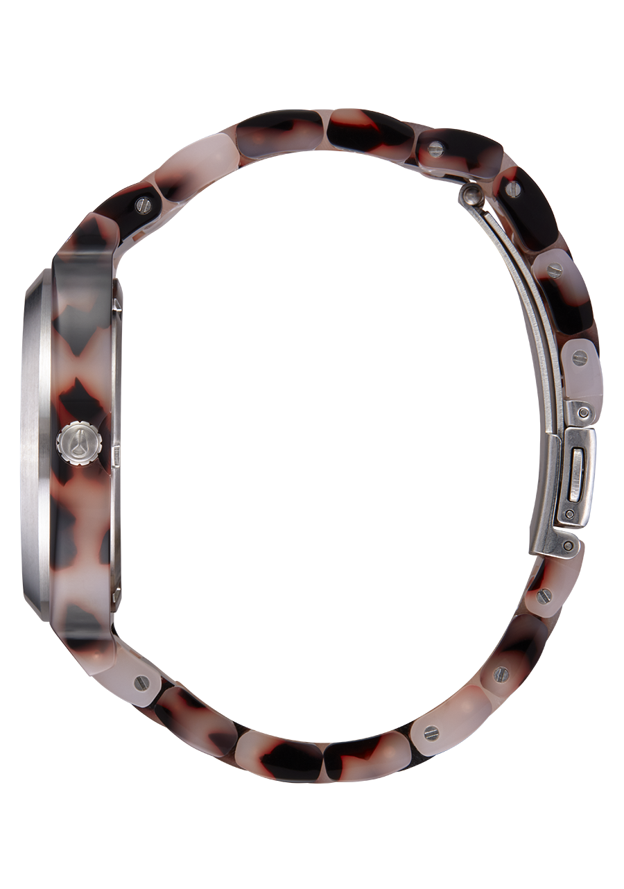 Time Teller Acetate - Pink Tortoise/ Mother of Pearl View 2