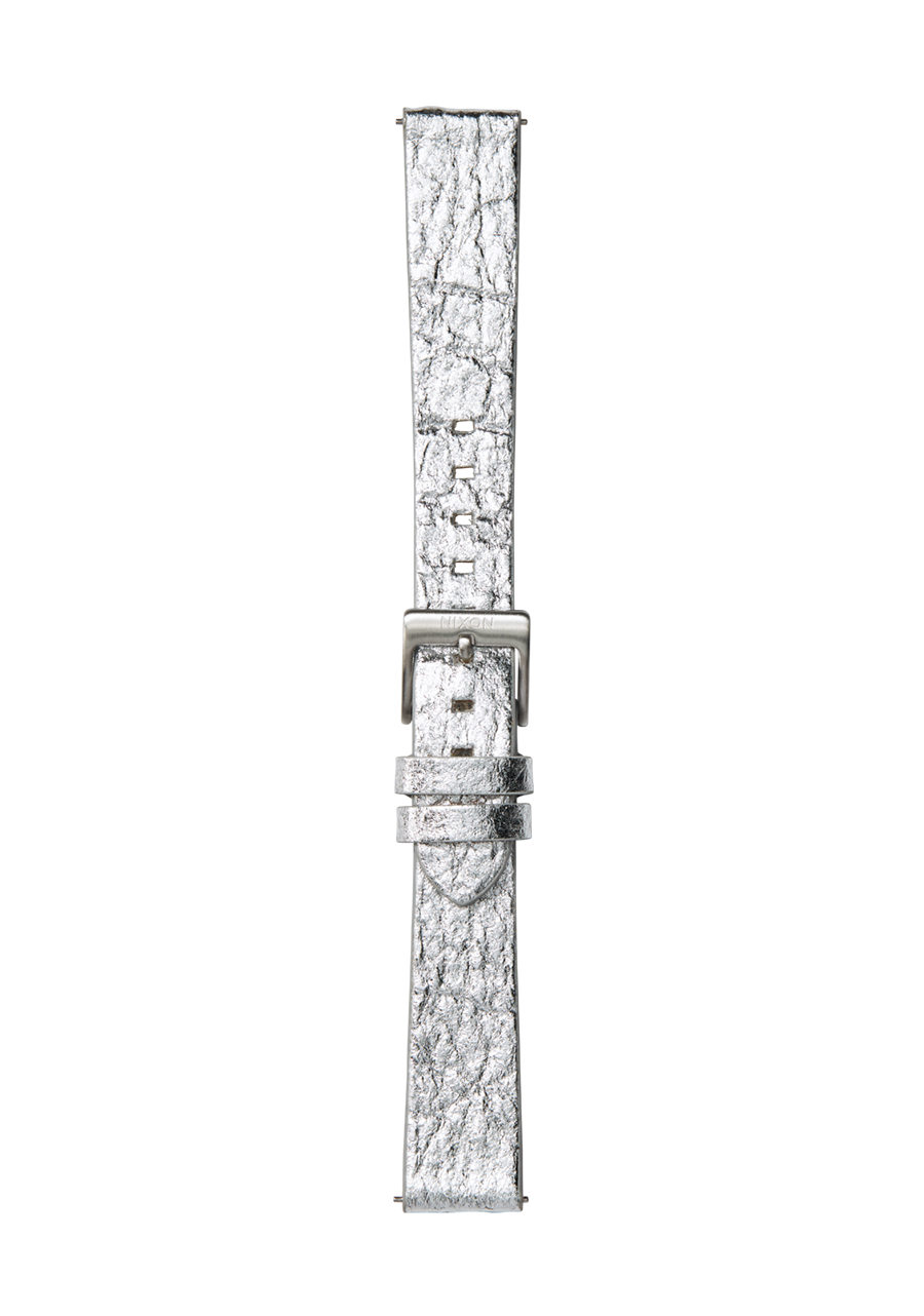 16mm Pineapple Leather Band - Foglia d'argento View 2