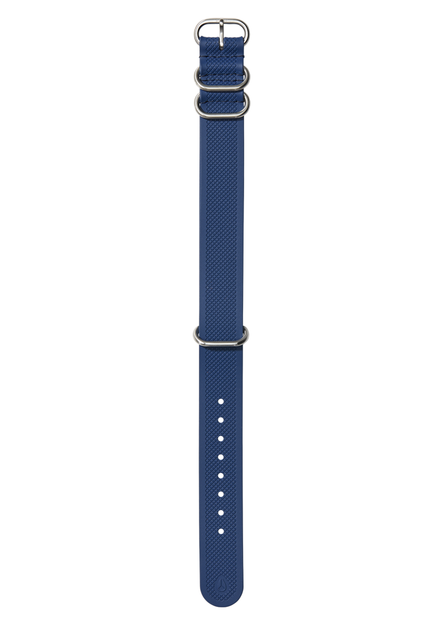 Cinturino NATO in gomma FKM da 20 mm Blu Navy Blu – Nixon EU