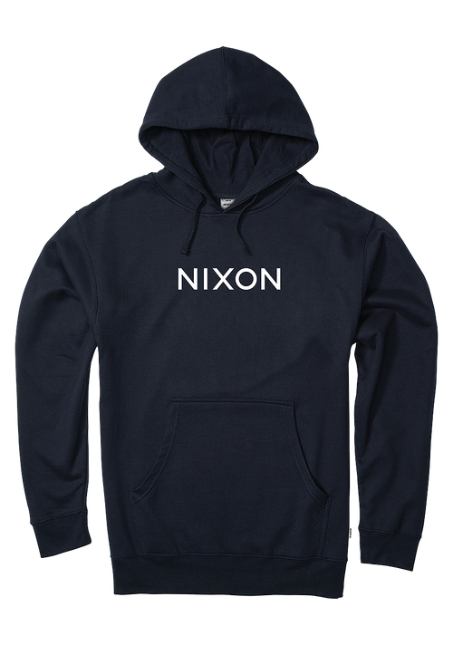 Felpa con Cappuccio Wordmark - Blu navy