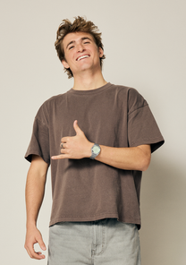 Time Teller - Argento / Mandarino View 6