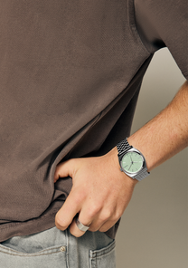 Time Teller - Argento / Mandarino View 9