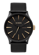 Sentry Leather - Nero opaco / oro