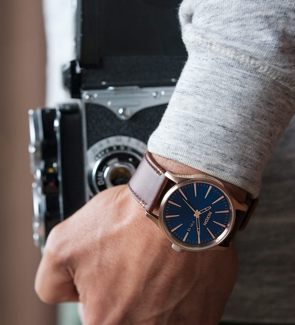 Sentry Leather - Blu / marrone