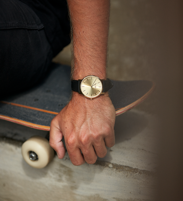Porter Leather - Gunmetal / White / Brown