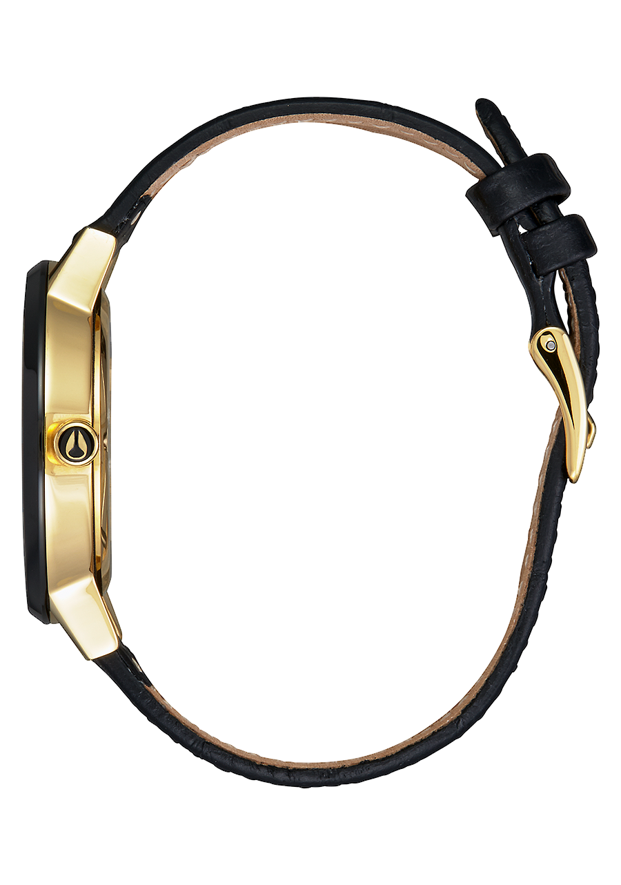 Kensington Leather - Gold / Black / White View 2