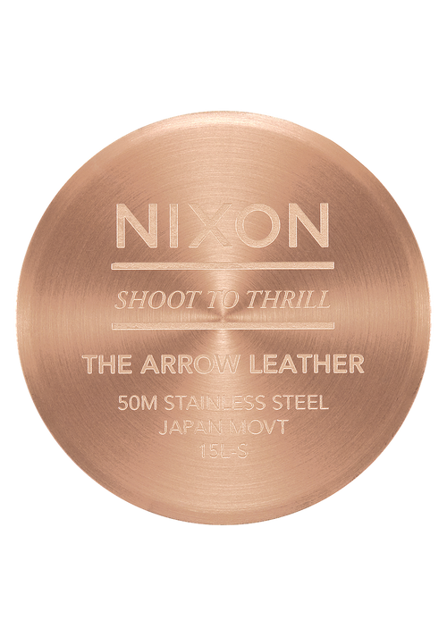 Arrow Leather - Oro rosa / nero