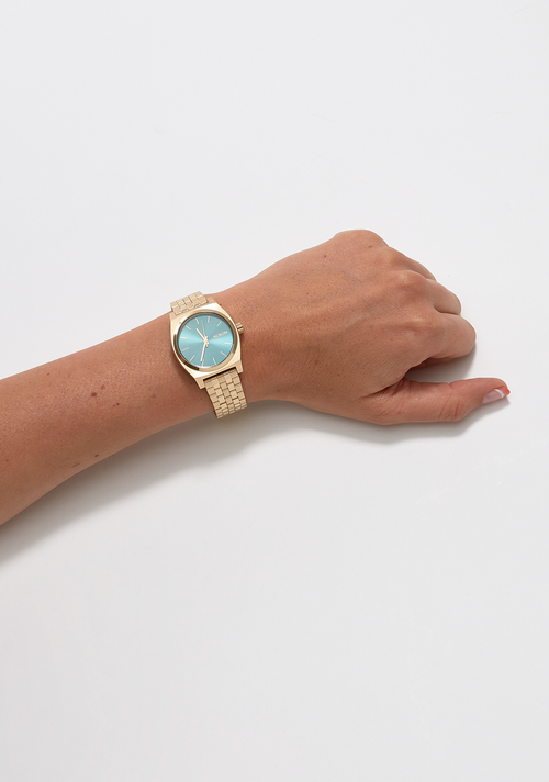 Medium Time Teller - Oro chiaro / turchese