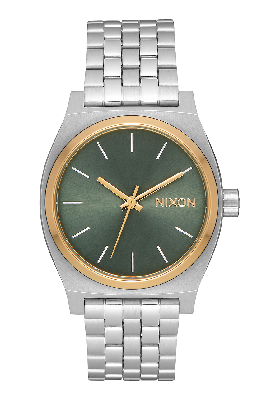 Medium Time Teller - Silver / Gold / Agave View 1