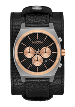 Time Teller Chrono Pelle - Argento / Oro rosa / Nero