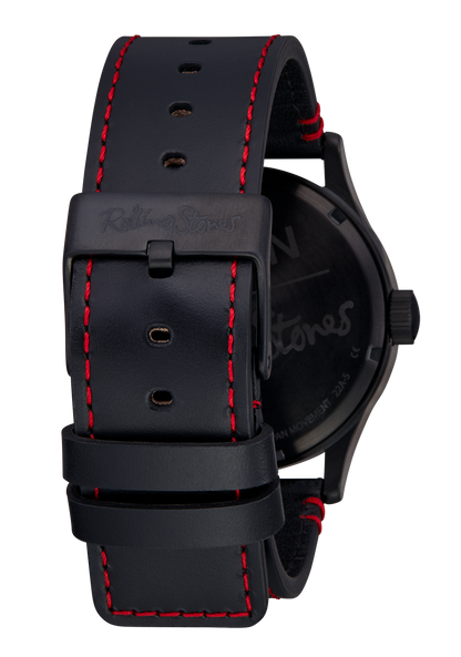 Rolling Stones Sentry Leather - Tutta nera View 4