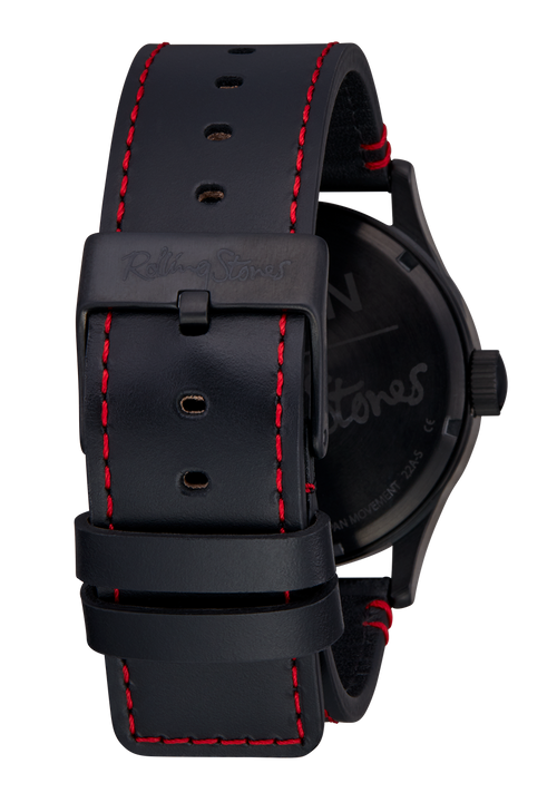 Rolling Stones Sentry Leather - Tutta nera