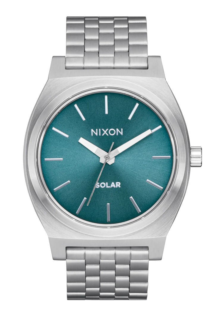 Time Teller Solar - Argento / Blu Polvere Sunray