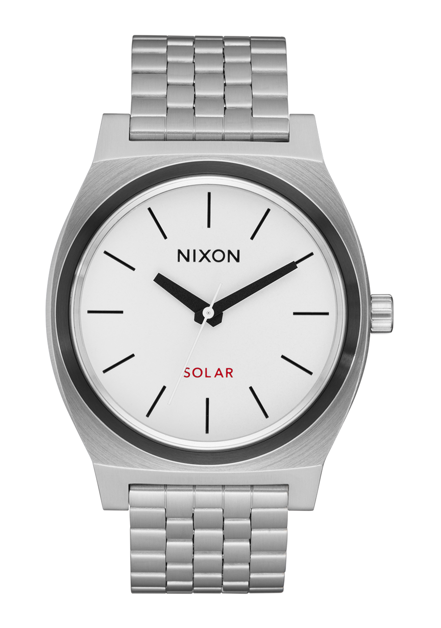 Time Teller Solar - Silver / White Lume View 1