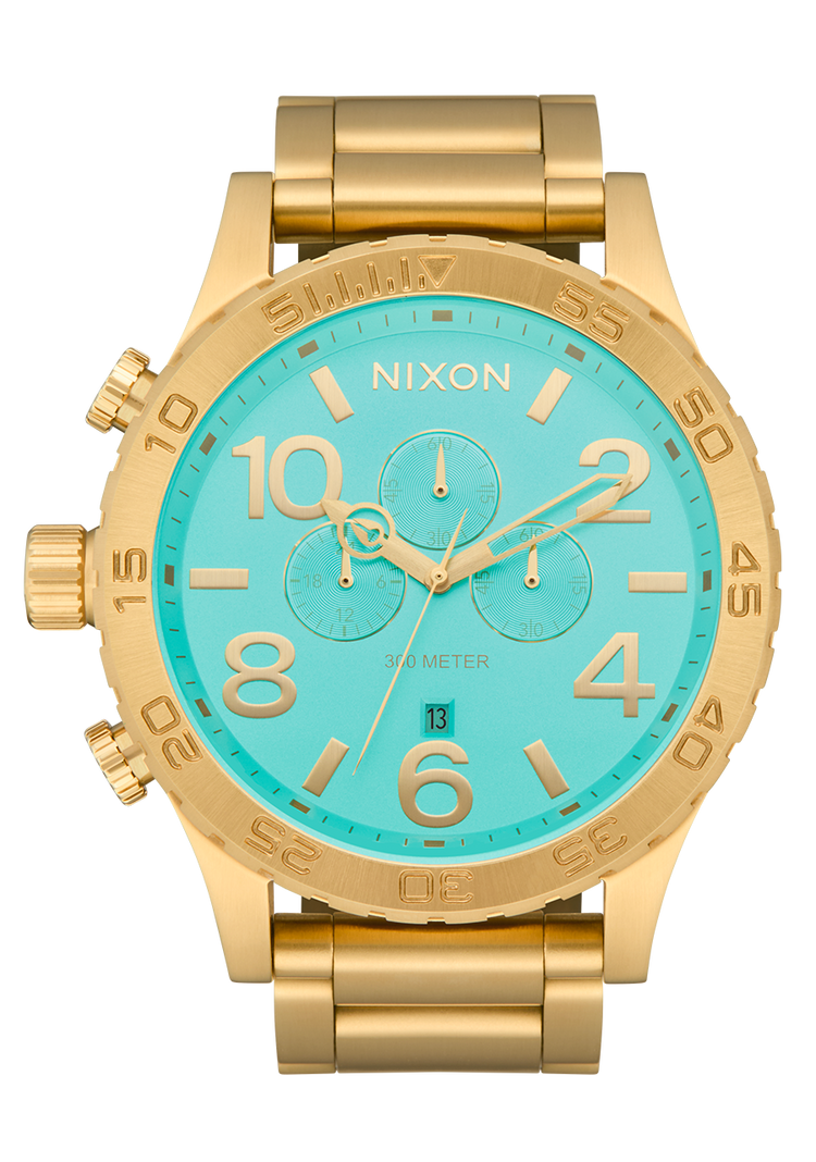 51-30 Chrono - Oro / Turchese / Oro