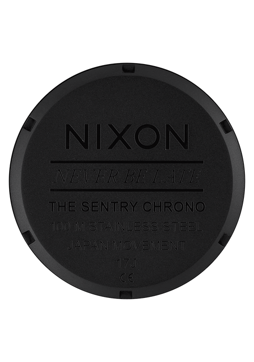 Sentry Chrono Leather - Nero opaco / oro / nero