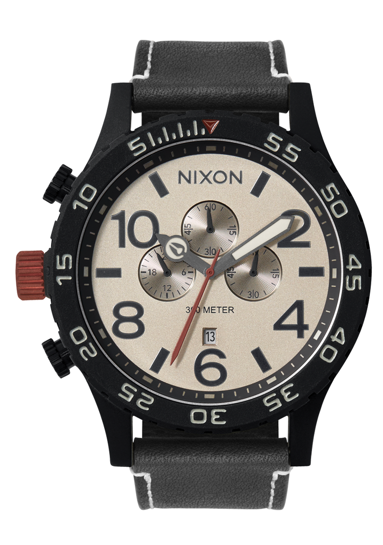 51-30 Chrono Leather - Nero / Pomice / Carbone
