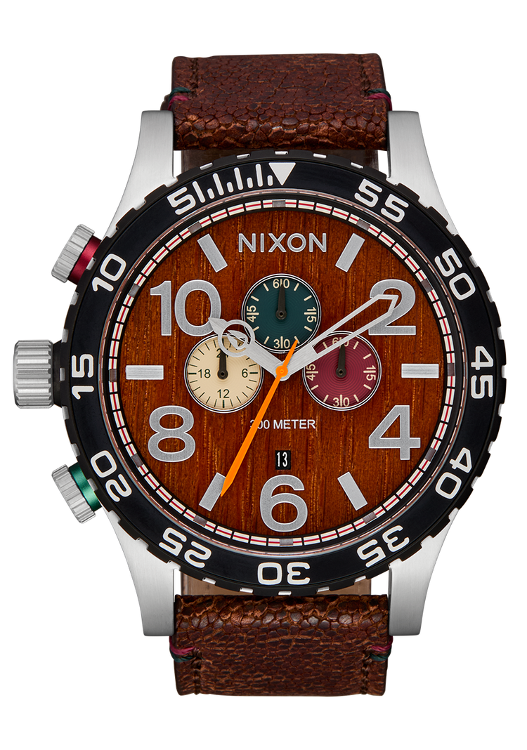 51-30 Chrono Leather - Argento / Palissandro / Cioccolato
