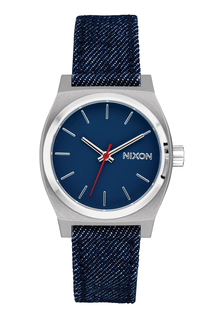 Medium Time Teller Denim - Argento / Indaco / Denim