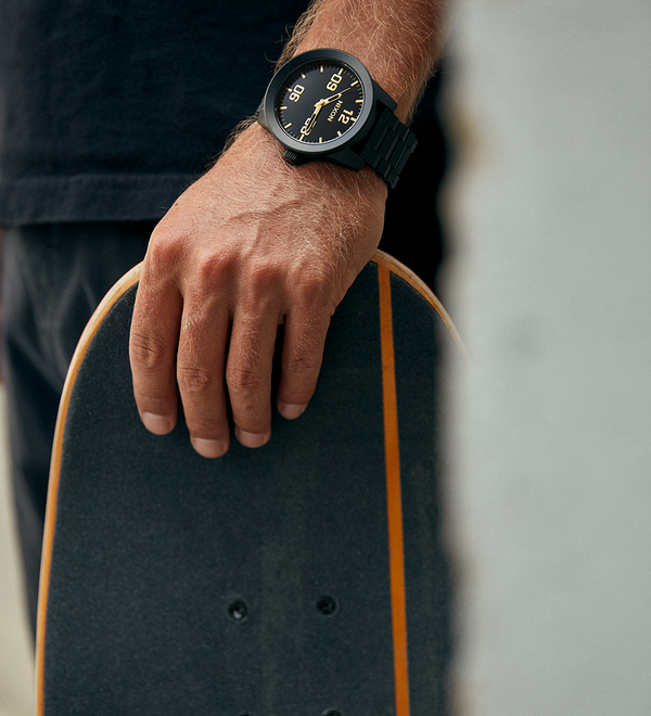 Corporal Orologio in Acciaio Inossidabile Oro Verde Sunray