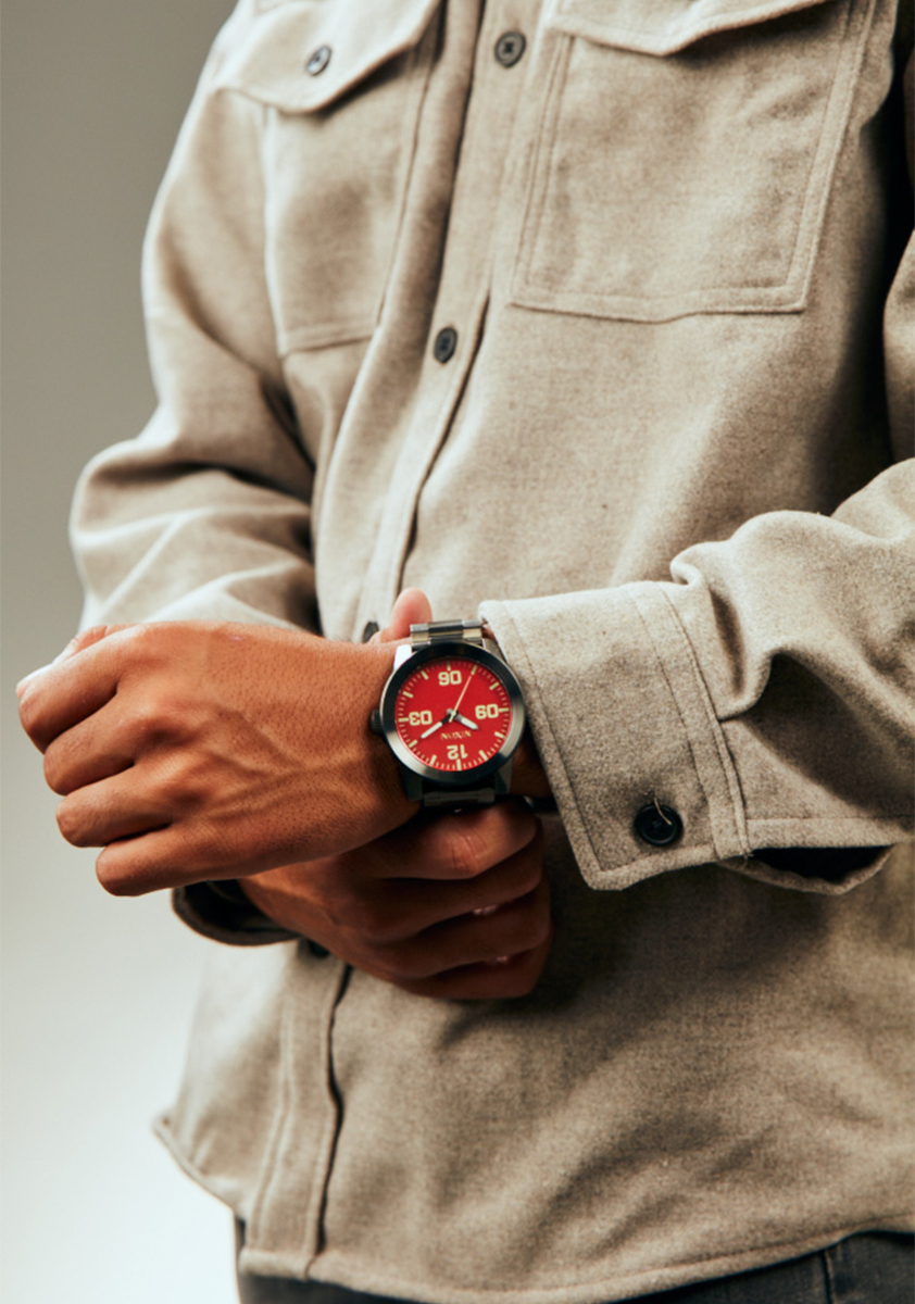 Corporal Stainless Steel - Rosso / Canna di fucile