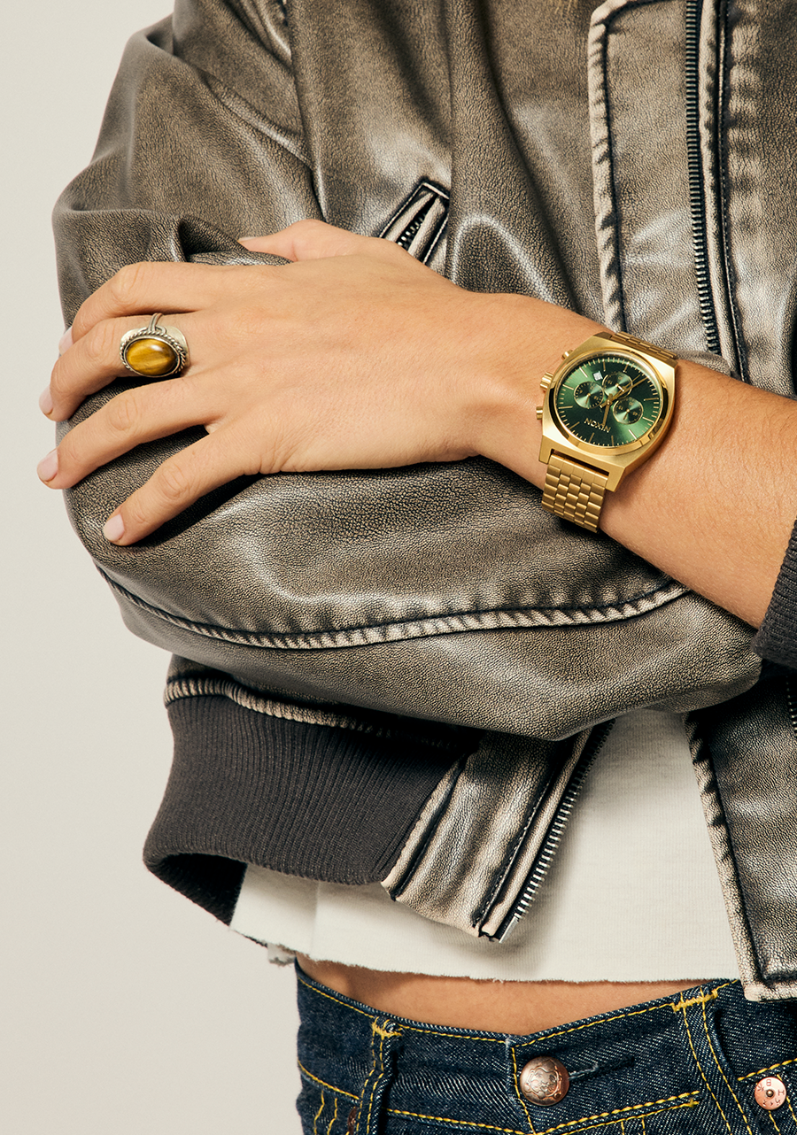 Time Teller Chrono - Oro / Raggio di sole verde View 10