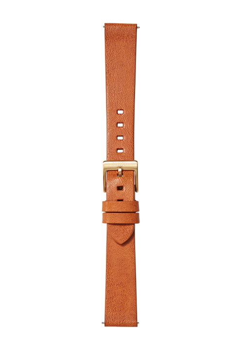 16mm Veg Tanned Leather Band - Marrone sella