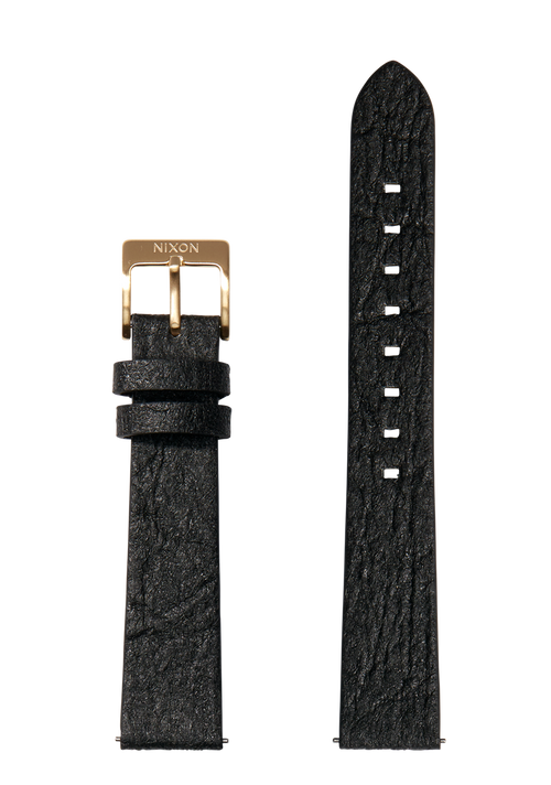 16mm Pineapple Leather Band - Nero