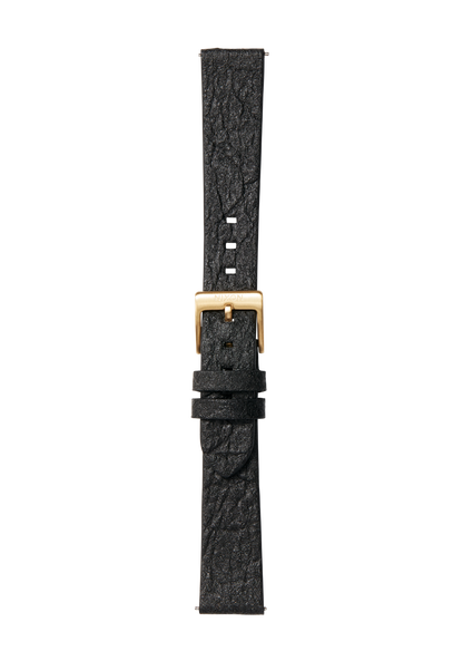 16mm Pineapple Leather Band - Nero View 2