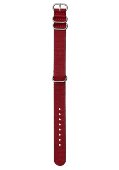 20mm Nylon #TIDE One Piece Band - Rosso / nero