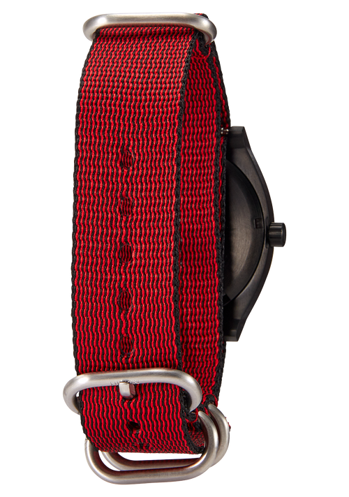 20mm Nylon #TIDE One Piece Band - Rosso / nero