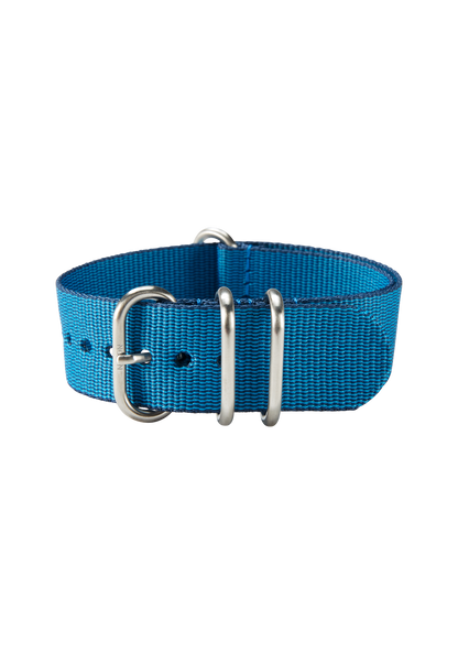 20mm Nylon #TIDE One Piece Band - Blu navy / blu View 2