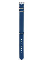 20mm FKM Rubber One Piece Band - Blu navy / blu