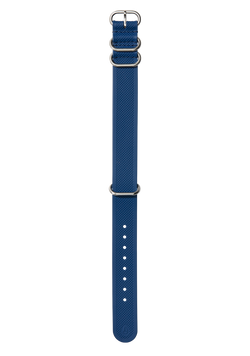 20mm FKM Rubber One Piece Band - Blu navy / blu