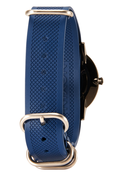 20mm FKM Rubber One Piece Band - Blu navy / blu View 5