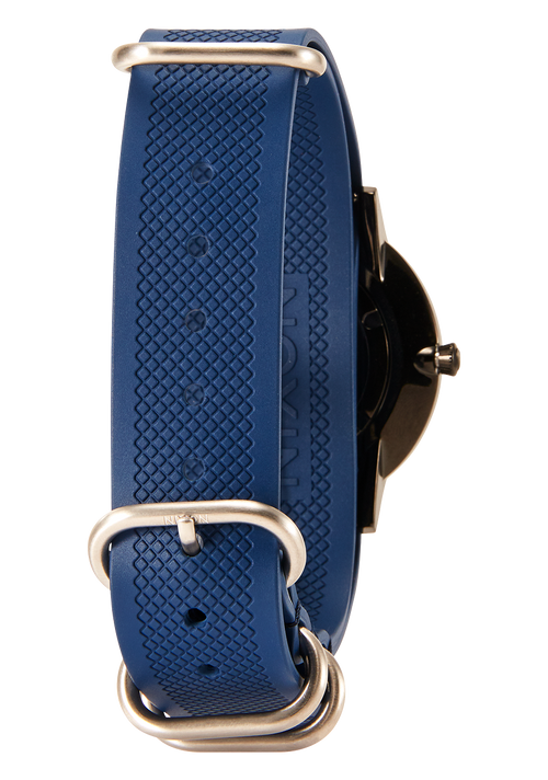 20mm FKM Rubber One Piece Band - Blu navy / blu