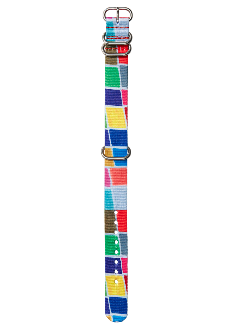 20mm Recycled One Piece Band - Azzurro piscina