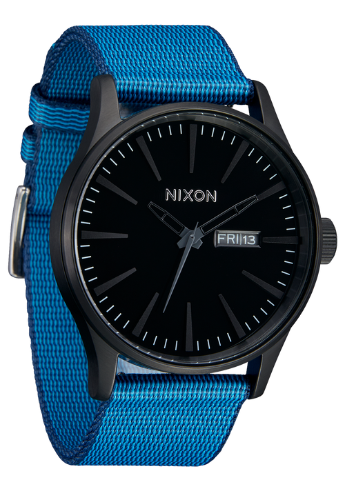 23mm Nylon #TIDE Band - Blu navy / nero