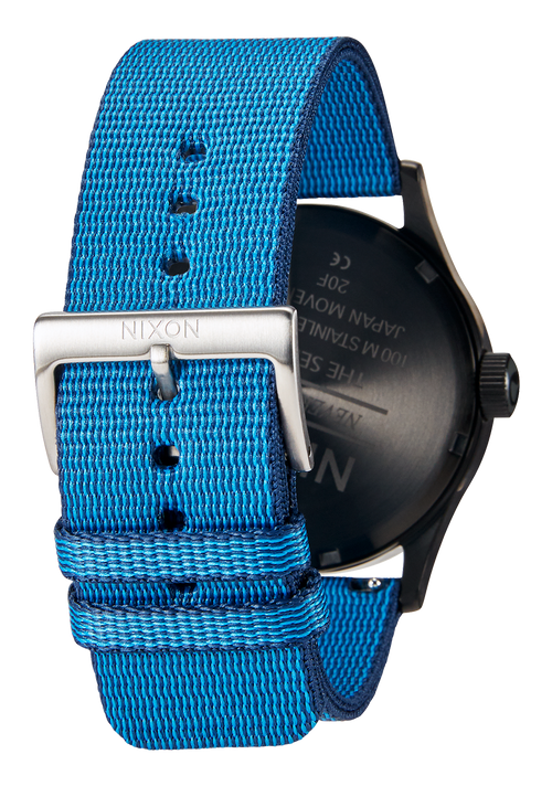 23mm Nylon #TIDE Band - Blu navy / nero