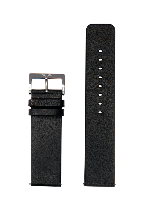 23mm Veg Tanned Leather Band - Nero