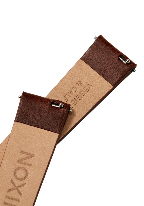 23mm Veg Tanned Leather Band - Marrone