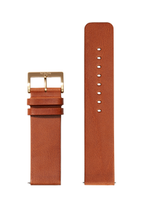 23mm Veg Tanned Leather Band - Marrone sella View 1