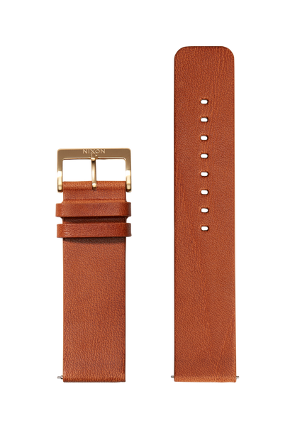 23mm Veg Tanned Leather Band - Marrone sella View 1