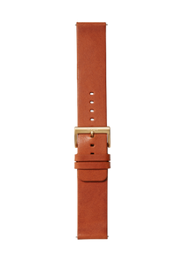 23mm Veg Tanned Leather Band - Marrone sella View 2